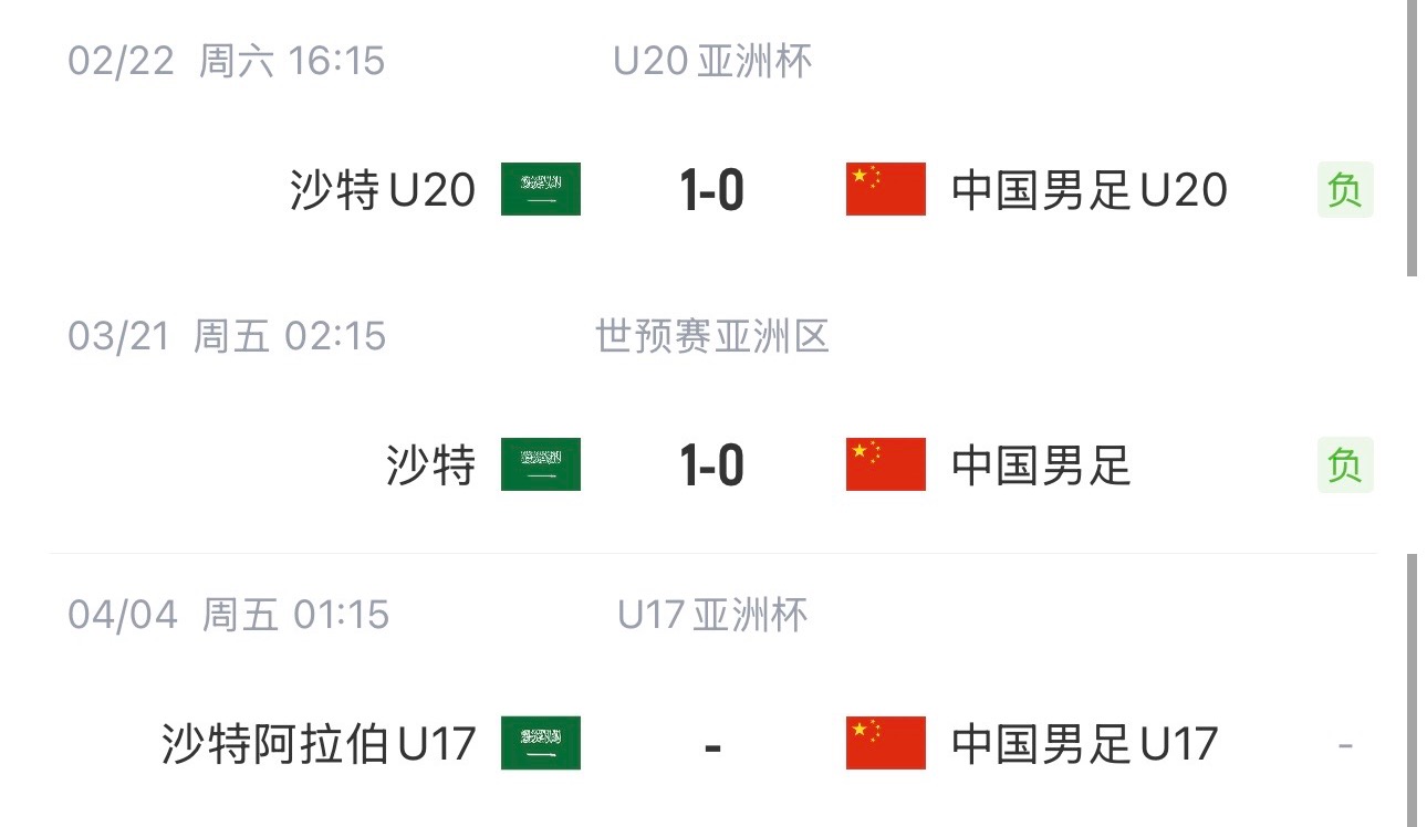 國(guó)字號(hào)三遇沙特！國(guó)少U17亞洲杯首戰(zhàn)對(duì)陣沙特，此前國(guó)足&國(guó)青均負(fù)